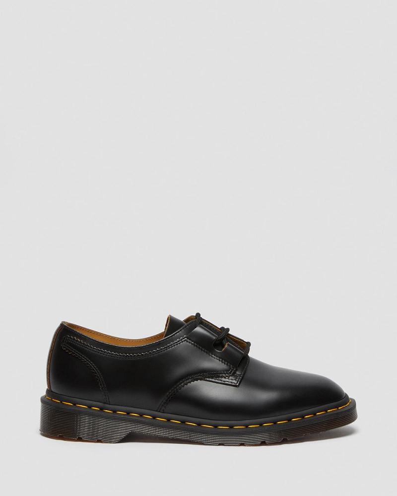 Black Men's Dr Martens 1461 Ghillie Leather Oxfords Shoes | CA 591ZUT